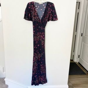 Lovestitch wrap dress with flutter sleeves
